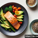 저탄수화물 다이어트와 식욕 조절 - **Prompt 1: A Vibrant, Satisfying Low-Carb Meal**
    "A visually appealing flat lay photograph of a...